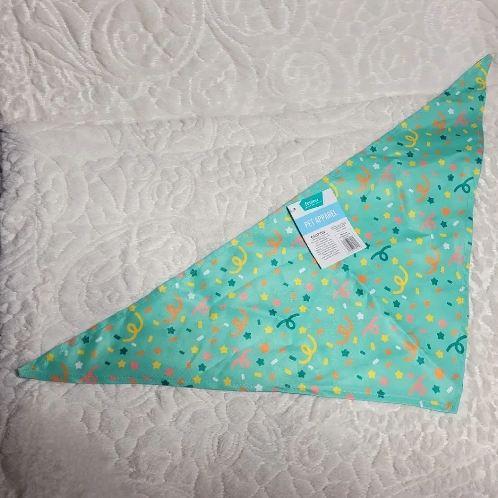 Frisco Pet Bandana Celebration Confetti Holiday Birthday M - L Dog Cat New